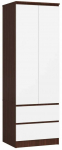 Riidekapp Akord Furniture Factory Star K60, wenge, 60 cm x 51.5 cm x 180 cm