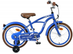 Lisaratastega laste jalgratas, laste Volare Blue Cruiser, sinine v., 16"