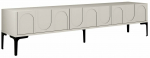 TV-kapp Kalune Design Lyon 42, must v./kreemjasvalge, 35 cm x 180 cm x 42 cm