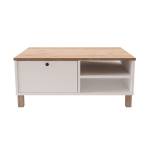 Kohvilaud Kalune Design Nord, tamm v./valge v., 90 cm x 60 cm x 38.6 cm
