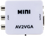 Juhe RoGer RCA to VGA VGA, RCA female, valge v.