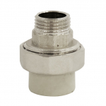 Liitmik Sanitas, 1/2 tolli - v&auml;liskeere/20 mm - sisekeere, messing/pol&uuml;prop&uuml;leen (pp)