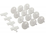 Lastekaitse Dreambaby Keyed Outlet Plugs, valge v., 12 tk