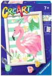 Maalimine numbrite j&auml;rgi Ravensburger CreArt Pink Flamingo