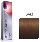 Juuksev&auml;rv Wella Illumina Color, light red gold brown v., 5/43, 60 ml