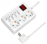 Pikendusjuhe Logilink 7-Way + Switch, LPS210, 1.5 mm&sup2;, 5 m, IP20, 7 pesa