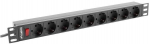 Pikendusjuhe Lanberg PDU-09F-0300-BK, 1.5 mm&sup2;, 3 m, 9 pesa