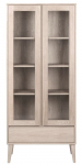 Vitriinkapp Nagano 17109, tamm v./beež v., 80 cm x 37 cm x 178 cm