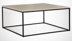 Kohvilaud Kalune Design Poly, tamm v./hele pruun v., 75 cm x 75 cm x 43 cm