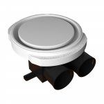 Difuusor sileda plafooniga Airzoom, valge, 75 mm