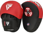 Poksik&auml;pp RDX Fokus Pads T1, must v./punane v.