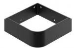 Hoidik Ravak Yard 280 C, 22.1 cm x 22.1 cm x 7 cm, roostevaba teras, must v.