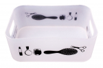 Karp Splendid Makeup, valge/must, 21.5 cm x 8.5 cm x 15 cm