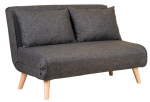 Diivanvoodi Hanah Home Folde 2-Seat, tumehall v., 120 x 80 cm x 42 cm