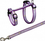 Kassi rakmed koos rihmaga Trixie Adjustable cat harness TX-41893, 34 - 57 cm x 13 mm, mitmev&auml;rviline