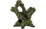 Akvaariumi dekoratsioon Flamingo Moza Tree Stump, 0.307 kg, pruun/roheline, 15 cm
