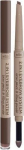 Kulmupliiats Wibo 2in1 Eyebrow System, hele pruun v. 1