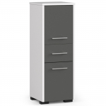 Eraldi seisev vannitoakapp Akord Furniture Factory Fin, valge v./hall v., 30 cm x 30 cm x 85 cm