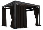 Paviljoni kardin, 155 cm x 200 cm, must v.