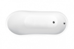 Vann, teisaldatav Besco Gloria, 160 cm x 68 cm x 78 cm, ovaalne, valge