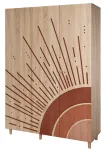 Riidekapp Kalune Design Lena 970, pruun v., 52 cm x 135 cm x 192 cm