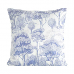 Dekoratiivpadjap&uuml;&uuml;r Len 25, valge/violetne, 50 cm x 50 cm