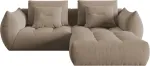 Mooduldiivan Micadoni Home Bloom Velvet, pruun v., 232 x 216 cm x 95 cm