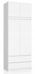 Riidekapp Akord Furniture Factory, valge v., 90 cm x 50.4 cm x 234 cm