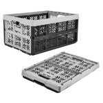 Hoiukast, transportimiseks Keeeper 10224, 32 l, must v./hall v., 48 x 35 x 23 cm