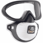 Respiraator, koos ventiiliga JSP Filterspec FFP2, valge v./must v.