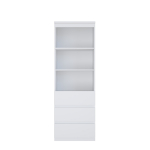 Raamaturiiul Domoletti LSQR711-120, valge, 42 cm x 60.4 cm x 176 cm
