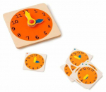 Puidust kell What Time Is It, oranž