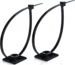Kinnitus Trytyt HW-3ACB, 2 cm x 2 cm, must v., 100 tk