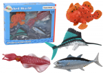 Kujukeste komplekt Ocean World, 4 tk, mitmev&auml;rviline