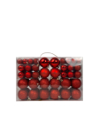J&otilde;ulupuu m&auml;nguasjade komplekt Christmas Touch, punane v., 3 - 6 cm, plastik, 100 tk
