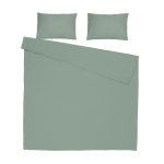 Voodipesukomplekt Domoletti Solid WATER GREY, tumeroheline v., 50 x 70 cm, 200 x 220 cm, 3 os.