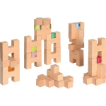 Puidust klotsid, pusle Wooden Building Blocks, 28 tk