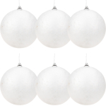 J&otilde;ulupuu m&auml;nguasjade komplekt, valge v., 6 cm, pol&uuml;st&uuml;rool, 6 tk