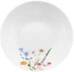 S&uuml;gav taldrik serveerimine Ambition Bloom, &Oslash; 20 cm, valge v./mitmev&auml;rviline