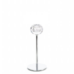 K&uuml;&uuml;nlahoidja Lara, kristall/metall, &Oslash; 8 cm, 19 cm, l&auml;bipaistev v.