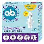 H&uuml;gieenilised tampoonid O.B. Extra Protect 5in1, Normal, 56 tk