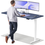Arvutilaud reguleeritava k&otilde;rgusega Desktronic HomePro 40 853, 180 cm x 80 cm, 126 cm, sinine v./valge v.