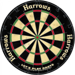 Kahjustatud pakendiga toode. Noolem&auml;ng Harrows Let's Play Darts, must v./punane v./kollane v., 7 tk