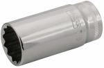 Pikk padrunv&otilde;ti Bahco Bi-Hex Deep Socket, HEX, 60 mm, 3/8", 9/16"