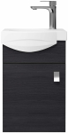 Vannitoakapp valamuga Riva SA40-11, woodflow ash v., 21.4 cm x 36.8 cm x 55 cm