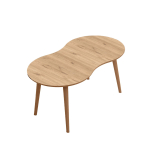 Kohvilaud Kalune Design Moon, tamm v., 99 cm x 54 cm x 45 cm