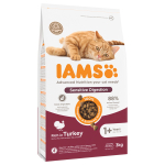 Kuiv kassitoit IAMS Advanced Nutrition Sensitive Digestion, kalkun, 3 kg