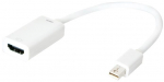 Adapter Logilink Mini Displayport to HDMI Mini Display port male, HDMI 19 pin female, 0.15 m