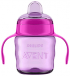 Tilaga tass Philips Avent, 200 ml, 6+ kuud, silikoon/pol&uuml;prop&uuml;leen (pp), roosa v.