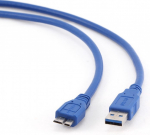 Juhe Gembird USB to USB-micro USB 3.0, Micro USB male, 0.5 m, sinine